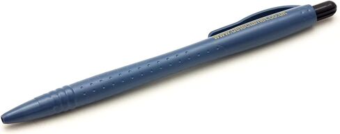 Metal Detectable X-Ray Visible Food Safe Economy Retractable Pen with Pocket Clip Blue Housing Black Ink Pack of 50 in Saudi Arabia