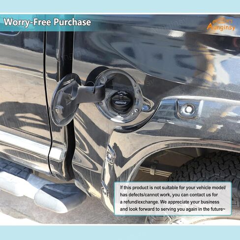 Aunginsy Fuel Tank Cap Replacement Anti-theft Lock Cap Compatible with Toyota Tundra 2014-2021 Car Door Fuel Tank Cover W/Lock Gas Cap Tank Trim Cover Fuel Filler Door Protector with Keys Accessories in Kuwait