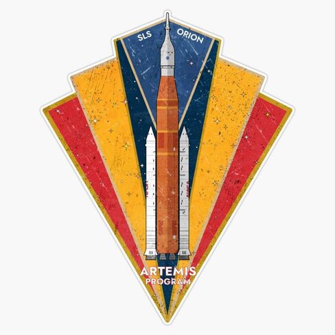 MAGNET Nasa Sls Orion: ملصق فينيل مغناطيسي لبرنامج Artemis مغناطيس 5 بوصة in Kuwait