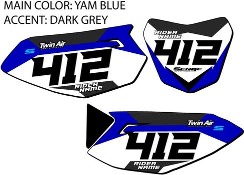 2006-2025 TTR 50 SG63 Custom MX Number Plates Senge Graphics Kit Compatible with Yamaha in Saudi Arabia