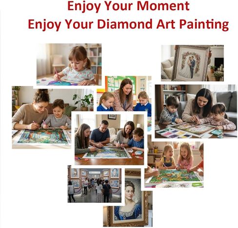 Lnjsipam Custom Diamond Art Kits from Photo - Personalized Diamond Art Painting for Adults - DIY Gift & Home Decor (15.7x19.7 (40x50cm), Square Drills) in Saudi Arabia