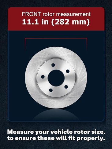 ALLCOMBO 11.1" Front and 10.24" Rear Brake Kit for 2013 2014 2015 Honda Civic Acura ILX, 13 14 15 Disc Brakes Rotors and Ceramic Pads, Replacement 31257 914 31420 537 in Saudi Arabia