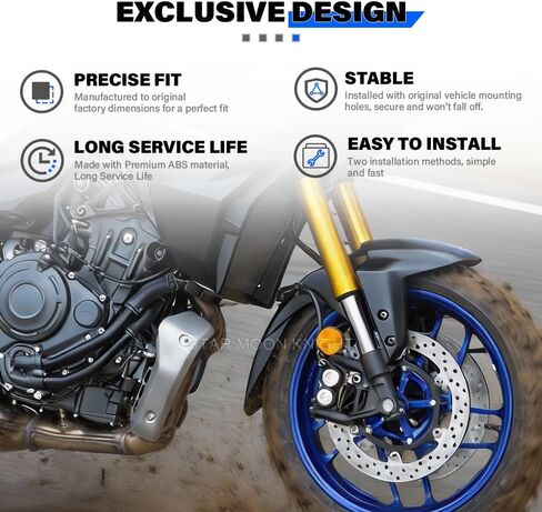 2025+ MT07 MT-07 Fender Extension For Yamaha Tracer7 Tracer 7 GT Front Fender Extender Mudguard Splash Guard Accessories in Saudi Arabia
