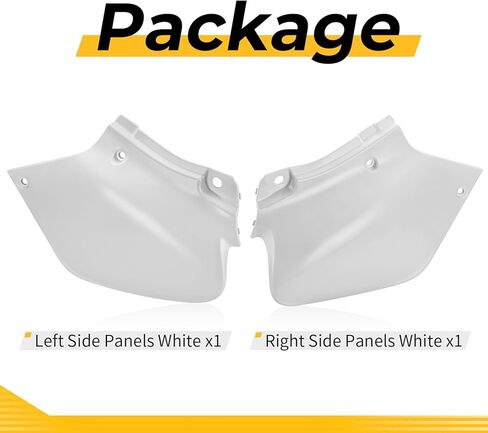 M MATI Left Right Side Panels White for Honda XR250R XR400R 1996-2004 83510-KCZ-000ZA 83610-KCZ-000ZA in Kuwait