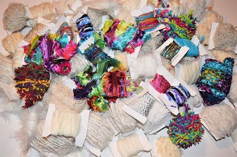 100 yrds 10 Colors White Multi Fiber for Embellishments Assorted Novelty Yarn, 10 yrds per Color in Saudi Arabia