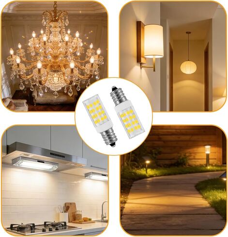2 Pack LED Light Bulbs for Sewing Machine, 4W 110-130V Warm White 3000K, Screw Base Non-Dimmable Replacement Bulbs in Saudi Arabia