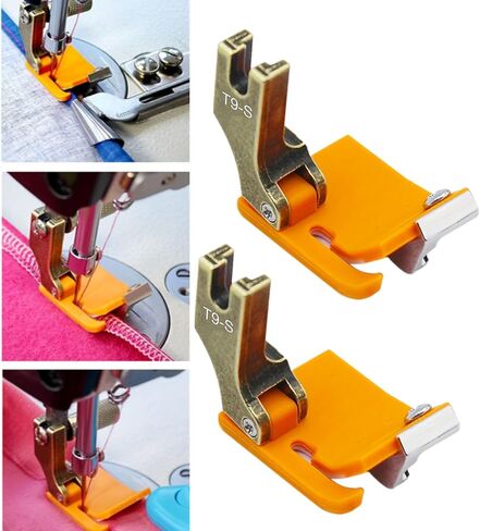 2 Pcs Multifunctional Hemmer Foot for Industrial Sewing Machines Adjustable Teflon-Coated Presser Foot with 2 Screwdrivers Ideal for Hemming Seaming in Garment Factories & Tailor Shops​ in Saudi Arabia