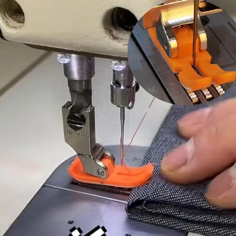 2 Pcs Multifunctional Hemmer Foot for Industrial Sewing Machines Adjustable Teflon-Coated Presser Foot with 2 Screwdrivers Ideal for Hemming Seaming in Garment Factories & Tailor Shops​ in Saudi Arabia