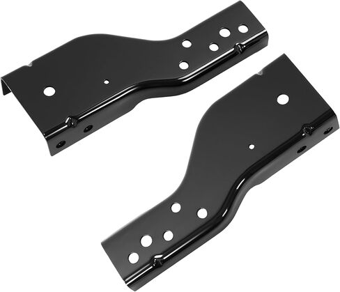 KUAFU Rear Bumper Bracket Compatible with 1998-2003 Chevy Chevrolet S10 SS Xtreme ZR5 GMC Sonoma SLE Replacement for GM1166116 GM1167116 15719939 15719940 LH & RH Steel Powder Coated Black in Saudi Arabia