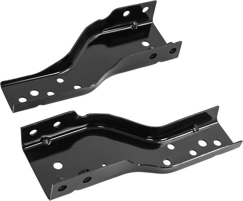 KUAFU Rear Bumper Bracket Compatible with 1998-2003 Chevy Chevrolet S10 SS Xtreme ZR5 GMC Sonoma SLE Replacement for GM1166116 GM1167116 15719939 15719940 LH & RH Steel Powder Coated Black in Saudi Arabia