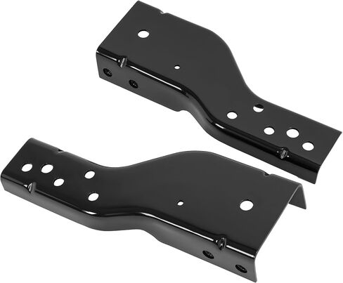 KUAFU Rear Bumper Bracket Compatible with 1998-2003 Chevy Chevrolet S10 SS Xtreme ZR5 GMC Sonoma SLE Replacement for GM1166116 GM1167116 15719939 15719940 LH & RH Steel Powder Coated Black in Saudi Arabia