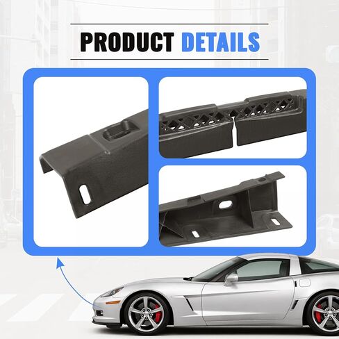 KUAFU Front Bumper Retainer Compatible with 2005-2013 Chevrolet Corvette Replacement for 15896308 Plastic (PP+GF30) Black in Saudi Arabia