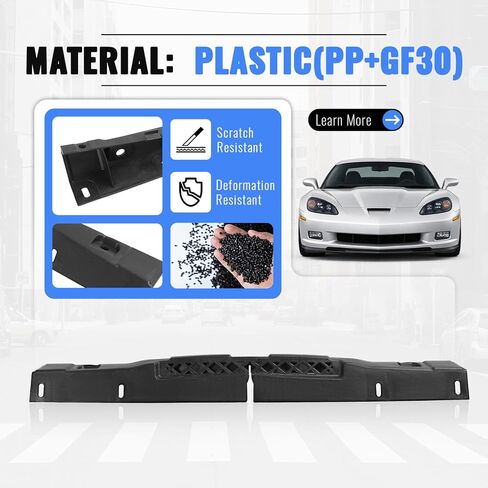 KUAFU Front Bumper Retainer Compatible with 2005-2013 Chevrolet Corvette Replacement for 15896308 Plastic (PP+GF30) Black in Saudi Arabia
