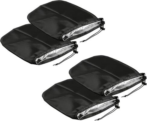 Side Mirror Covers Car Rear View Mirror Cover, Side Rearview Mirrors Protector Oxford Fabric Waterproof Snow Guard, Universal Winter Car Accessories for Defense Rain Frost Ice Bird Poop(4PCS) in Saudi Arabia