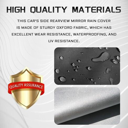 Side Mirror Covers Car Rear View Mirror Cover, Side Rearview Mirrors Protector Oxford Fabric Waterproof Snow Guard, Universal Winter Car Accessories for Defense Rain Frost Ice Bird Poop(4PCS) in Saudi Arabia