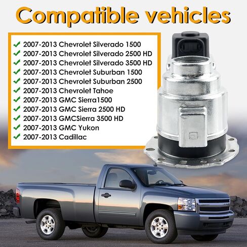 Power Folding Door Mirror Motor Left/Right Compatible with 2007-2013 GMC Yukon Sierra，2007-2013 Chevrolet Tahoe Suburban Silverado, 2007-2013 Cadillac Escalade&‎GM0817558, 20756891 TASAN RACING in Kuwait