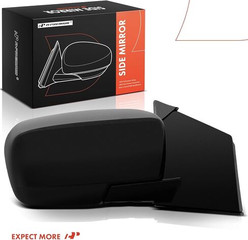 مرآة باب كهربائية جانبية للركاب من A-Premium متوافقة مع Mazda CX-9 CX9 2007 2008 2009 - مرآة رؤية خلفية خارجية قابلة للطي باللون الأسود الناعم in Kuwait