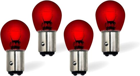 1157 Red Bulbs 4 Pack Automotive Replacement for Brake Stop Tail Rear Turn Signal Lights 12V 21/5W Dual Filament P21/5W BAY15d Base Miniature Lamps in Saudi Arabia