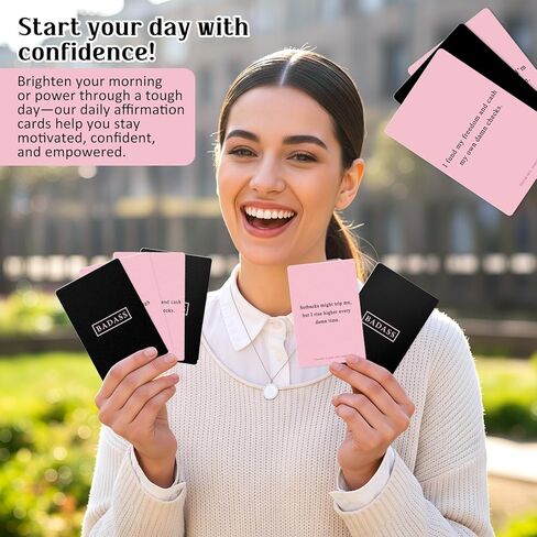 Affirmation Cards For Women, Inspirational Gifts For Girl, Daily Positive Affirmations For Women, Friend Gifts, And Self-Care Items in Saudi Arabia