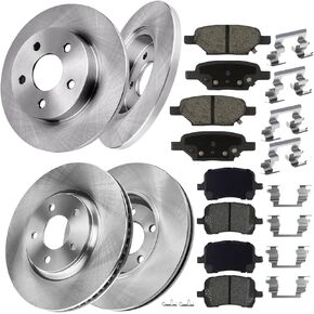 ALLCOMBO 11.65" Front and 10.63" Rear Brake Kit for 2004 2005 2006 2007 2008 2009 2010 2011 2012 Chevry Malibu, 2008 Cobalt, 2006-2010 Pontiac G6, 2007 2008 2009 G5 Replacement Brakes Rotors Pads in Saudi Arabia