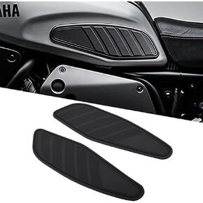 Motorcycle Non-Slip Rubber Gas Tank Pads with Knee Grips - 2-Piece Traction Side Protectors Compatible with Yamaha XSR700 (18-25) Tank Pad in Saudi Arabia
