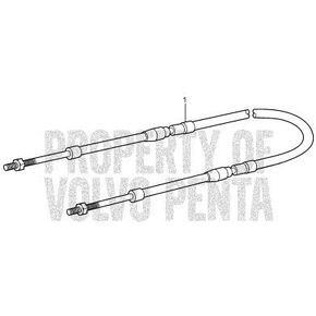 Volvo Penta Control Cable - 17ft mfg Part Number 21407230 in Saudi Arabia