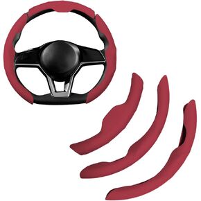 for Mercedes Benz Steering Wheel Cover,PU Leather+Plastic Car Steering Wheel Cover Fit for Mercedes Benz GLA GLA250 GLC GLC300 C C300 E E350 A B 250 300 GLB Car Wheel Cover Protector Off White in Saudi Arabia