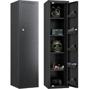 KAER Ammo Cabinet 59-Inch Tall Gun Cabinet Ammo Safe for Home Safes Use Quick Access with Ammunition Compartment and Removable Shelves Guns Accessories in Saudi Arabia