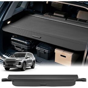 Cargo Cover for Jeep Grand Cherokee 2025 2024 2023 2022 Accessories Retractable Trunk Cover Shield Shade Privacy Screen Anti-Theft Luggage Shade Shield Carbon Fiber Texture in Saudi Arabia