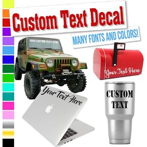 Custom Vinyl Lettering Decal – Personalized Name Sticker for Vehicles, Windows, Tumblers, Cups, Hard Hats, Golf Cart, Boats, Laptops & Signs (Holographic Glitter & Chrome Options) in Kuwait