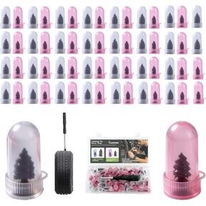61PCS Tire Repair Rubber Nail Kit with Screwdriver, Screw In Tire Plugs Vacuum Tire Puncture Quick Fix Tool, Self Tapping Rubber Screw Plugs for Car Motorcycle Truck Flat Tire Emergency Repair in Saudi Arabia