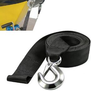 2" x 20ft Trailer Boat Winch Strap with Hook, Nylon Solid Upgrade Winch Strap for Cargo Bundling, Universal for Towing Car, ATV,Jet Ski, Trailer, Wave Runner in Saudi Arabia