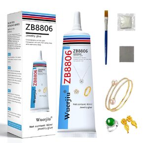 Jewelry Glue, Glue for Jewelry Making and Repair (2oz/60ml). Suitable for bonding gems, Pearls, Earrings, Rings, Bracelets, Rhinestones and Metals, Jewelry Glue for Metal and Stone. in Saudi Arabia