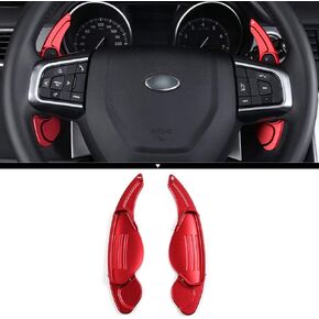 2Pcs Red Aluminum Paddle Shifter Car Steering Wheel Paddle Shifter Extension Cover for Jaguar F-Pace E-Pace XE XF XJ/for Land Rover Evoque, Discovery Range Rover Sport Accessories Trim (Red) in Saudi Arabia