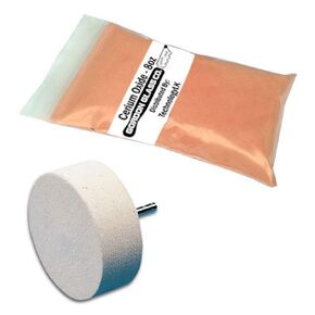 Cerium Oxide Glass Polishing Kit, Glass and Windshield Scratch Removal Kit, 8 Oz of Gordon Glass Cerium Oxide Polishing Powder, 3 inch Felt Polishing Buffing Wheel in Saudi Arabia