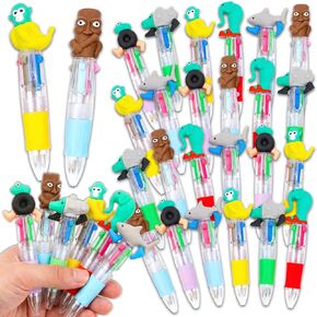 24 Pcs Italian Brainrot Multicolor Pen in One Cartoon Cute Fun 4-in-1 Pens Bulk Cool Ballpoint Pens for Fun Gifts Birthday Party Favor in Saudi Arabia