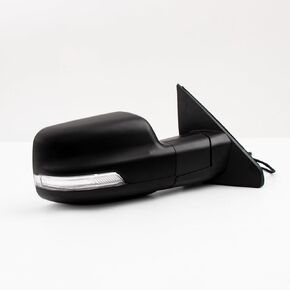 For Dodge Ram 1500 2019-2022 Door Mirror Assembly with Painted Black Back Cover Power Heated Manual Folding with Turn Signal Light Puddle Light Blind Spot Glass 9P Right Passenger Side (W/O Camera) in Kuwait