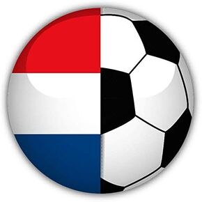 Magnet Netherlands Flag Soccer Ball Flexible Vinyl Magnet Waterproof Car Magnetic Bumper Sticker 5" in Saudi Arabia