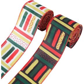 2 Rolls 10 Yards Juneteenth and Kwanzaa Ribbon for Wreath Bows Gift Wrapping DIY Crafts, Black & African American 1865 Freedom Day Wired Ribbons for Black History Month Party Decoration 2.5" in Saudi Arabia