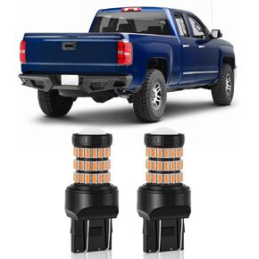 Amber Yellow 7443 7444 7440 T20 LED Blinker Light Bulbs Compatible with Chevrolet 2014-2024 Silverado 1500, 2015-2020 Silverado 2500HD 3500HD Front/Rear Turn Signal Lights, Pack of 2 in Kuwait