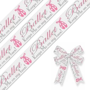 10 Yard White Ballet Ribbons for Crafting Making, Baby Shower Birthday Ribbon for Gift Wrapping Cheerleaders Decorations in Saudi Arabia