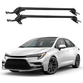 Roof Rack Rail Cross Bars Fits for Toyota Corolla Sedan E170/E180 2018-2025 Aluminum Lockable Crossbars Cargo Carrier Without Roof Rails 2PCS in Saudi Arabia