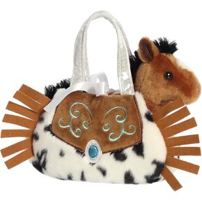 Aurora® Fashionable Fancy Pals™ Western Fringe™ Stuffed Animal - Plush with Stylish Purse for Dress Up Fun - Perfect for Kids 3+ Years, Costumes, and Birthdays - Brown 8 Inches in Kuwait