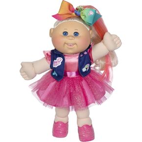 Cabbage Patch Kids, JoJo Siwa Doll, 14", Plush-Toy, Includes Sparkly Dress, Vest with Patches, Giant Hair Bow – with Birth Certificate, Birthdate, Birth Time in Saudi Arabia