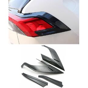 Car Accessories Fit for Toyota RAV4 2019-2022 ABS Exterior Tail Light Lamp Cover Frame Decor Trim （ Chrome） 4PCS Set in Saudi Arabia