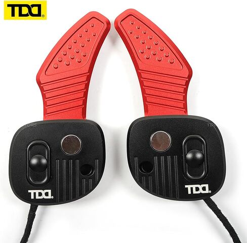 TDD Glossy Carbon Fiber Magnetic Paddle Shifter for Dodge Challenger Charger Jeep Durango Grand Cherokee Chrysler 300 SRT Hellcat Red Aluminum Alloy Backside Steering Wheel Modification Parts in Kuwait