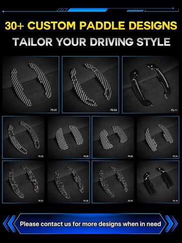 TDD Glossy Carbon Fiber Magnetic Paddle Shifter for Dodge Challenger Charger Jeep Durango Grand Cherokee Chrysler 300 SRT Hellcat Red Aluminum Alloy Backside Steering Wheel Modification Parts in Kuwait