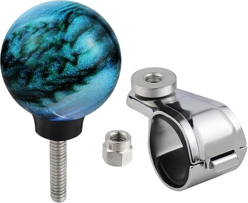 Turning Spinner Knob, Steering Wheel Booster Driving Suicide Knob Fit for Most Agricultural Tractors Forklifts Lawn Mowers, Dark Green in Saudi Arabia