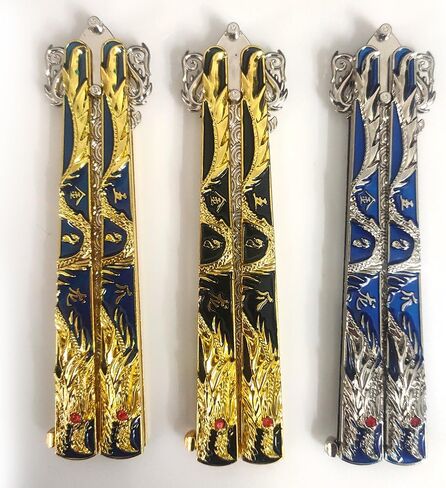 Butterfly Dragon Lover Gift Set - Blunt Non-Sharp Mythical Collectible(1210C) in Saudi Arabia