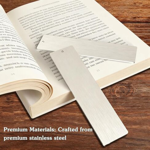 12 Pcs Metal Blank Bookmark Craft Tag 5.12 Inch Metal Craft Bookmark Sublimation Bookmark with Tassel for Reading Office Supplies and Present Tags in Saudi Arabia